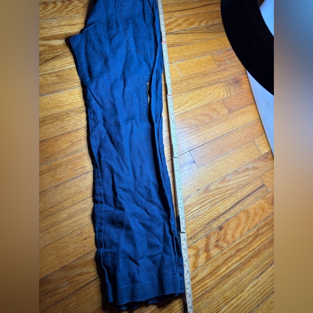 💙 Company Ellen Tracy 100% Linen Pull-On Pants – Size S (Admiral Blue)💙 - Picture 5 of 9